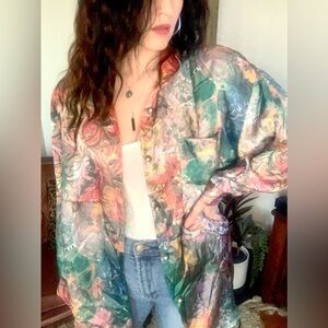 Vintage Timing Multicolor Artistic Shirt